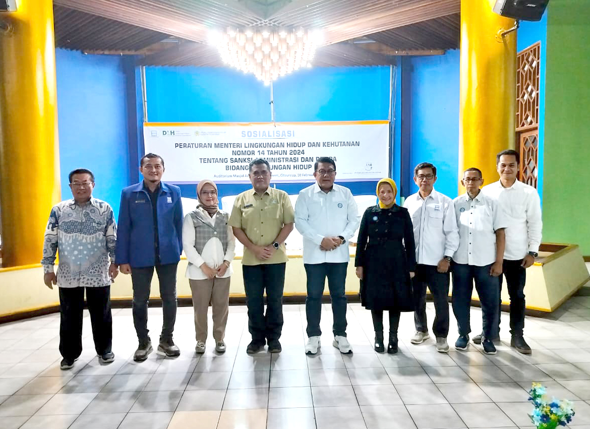 Sosialisasi Peraturan Menteri Lingkungan Hidup dan Kehutanan Nomor 14 Tahun 2024 tentang Sanksi Administrasi dan Dena dibidang Lingkungan Hidup.